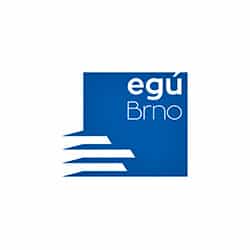 Logo egú Brno, energy and transport references